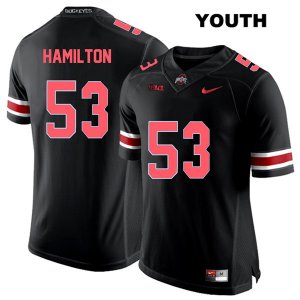 Youth NCAA Ohio State Buckeyes Davon Hamilton #53 College Stitched Authentic Nike Red Number Black Football Jersey QP20O47GX